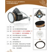 3M 3200 防毒面具+3301CN濾毒罐+3N11CN濾棉+濾棉蓋 四件套 G712 這是工業用 不防病毒 3M 3200 防毒面具+3301CN濾毒罐+3N11CN濾棉+濾棉蓋 四件套 G712 這是工業用 不防病毒