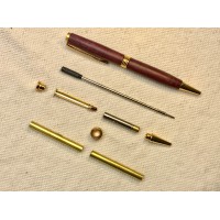 L 款加寬版 (鍍金/鍍鉻/鈦黑/玫瑰金) 原子筆手工筆套件 L123L2 L 款加寬版 (鍍金/鍍鉻/鈦黑/玫瑰金) 原子筆手工筆套件 L123L2